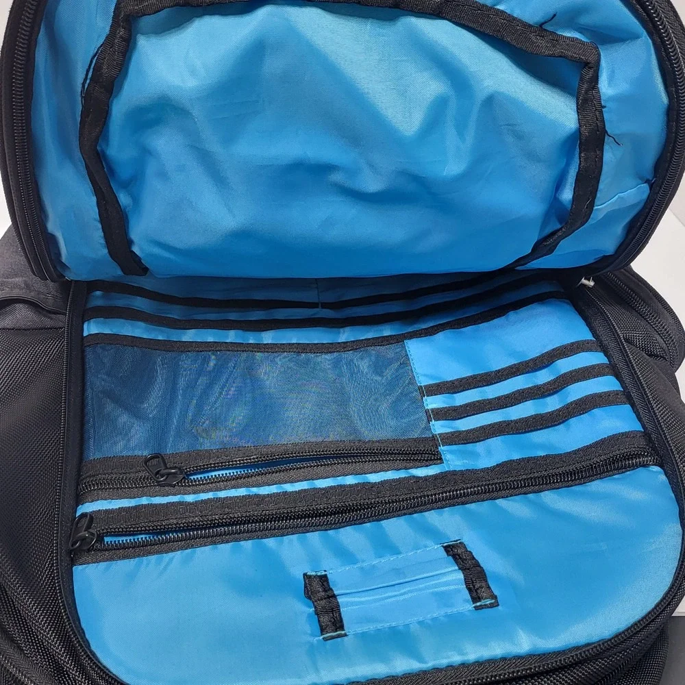 Sol Laptop Backpack Black‎ Tech Travel Bag with Trolley Sleeve
